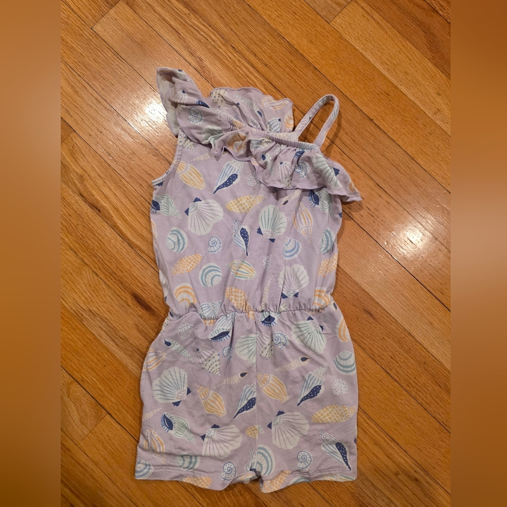 Little Sleepies Play Seashells Asymmetrical Romper